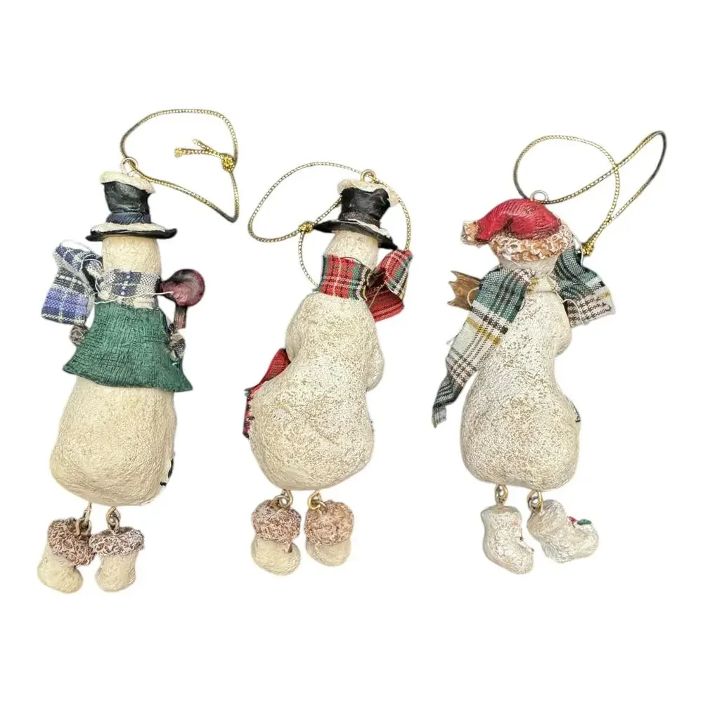 Kurt S. Adler 3 Piece Dangle Legs Snowman Ornament Set